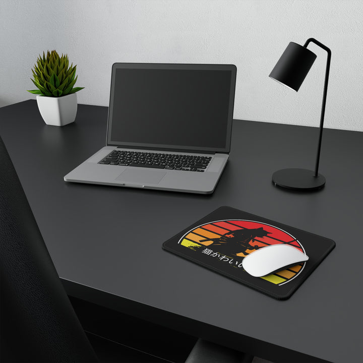 Non-Slip Gaming Mouse Pad with Cool Cat Design, Perfect for Gamers, Office Decor, Gift for Cat Lovers, Desk Accessories