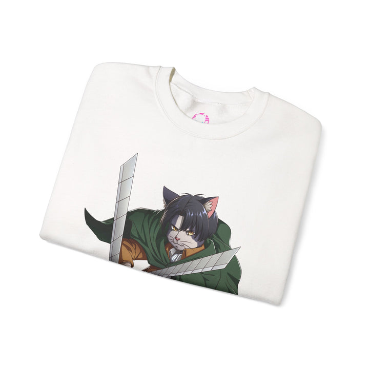 Anime-Inspired Cat Warrior Crewneck Sweatshirt, Cozy Unisex Sweatshirt, Gift for Anime Lovers, Perfect for Fall and Winter, Cute [...]