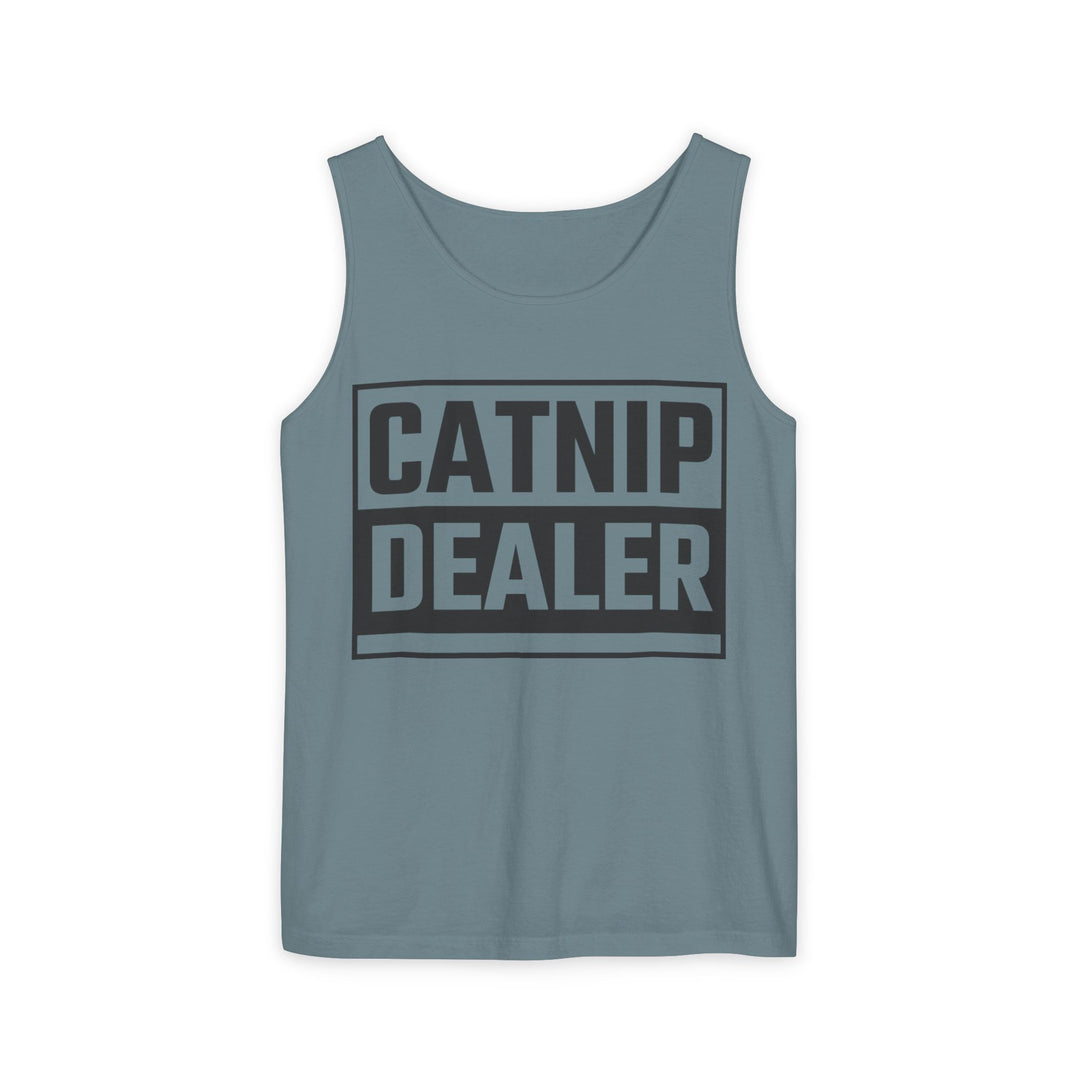 Catnip Dealer Tank Top, Funny Pet Lover Gift, Summer Sleepwear, Cat Mom Shirt, Unisex Casual Wear