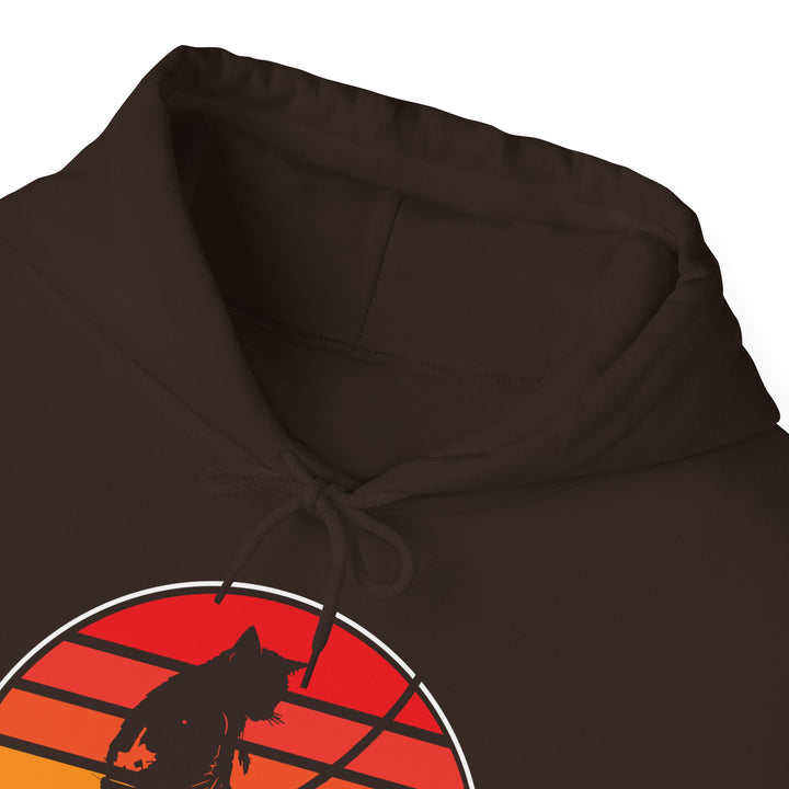 Samurai Cat Sunset Hoodie
