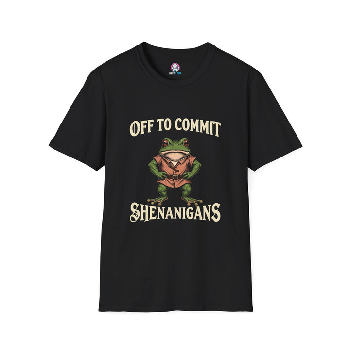 Off to Commit Shenanigans Frog T-Shirt