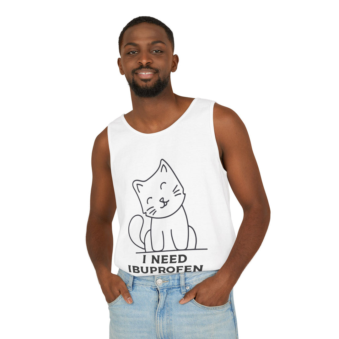 Funny Cat Tank Top, Summer Tee, Gifts for Cat Lovers, Cute Animal Apparel, Relaxing Casual Wear, Women's Funny Shirt
