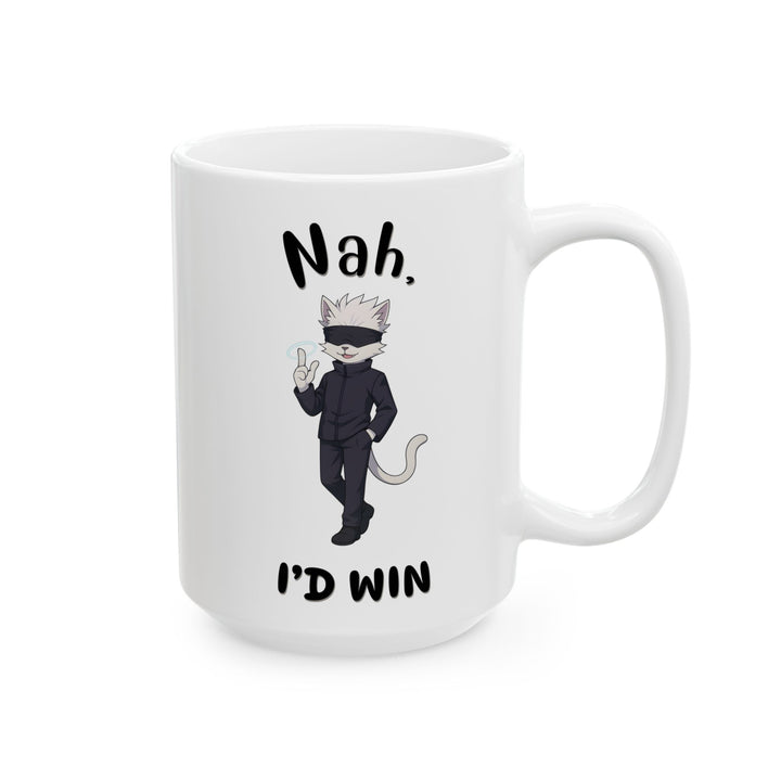 Funny Cat Themed Ceramic Mug - Perfect Gift for Cat Lovers, Coffee Lovers, Pet Parents, Birthday, and Holidays