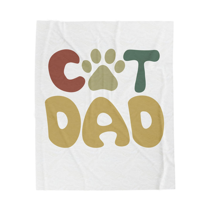 Cat Dad Plush Blanket