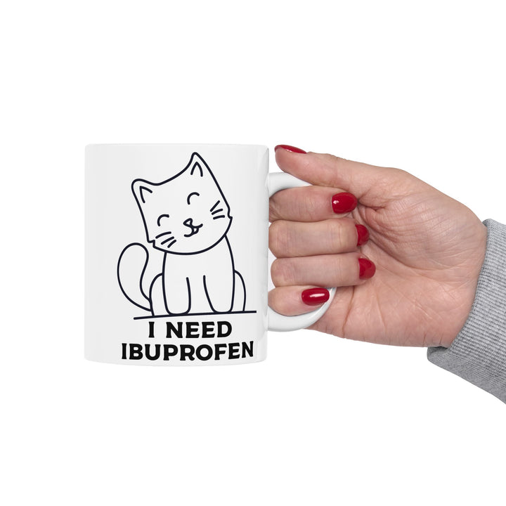 Funny Cat Ceramic Coffee Mug - 11oz & 15oz, Gift for Pet Lovers, Humorous Mug, Cute Cat Lover Decor, Perfect Birthday Present