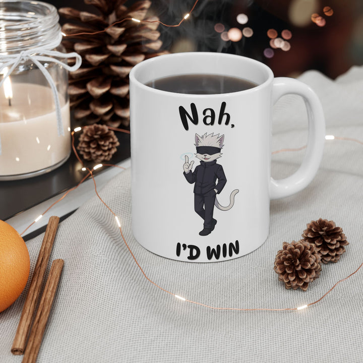 Funny Cat Themed Ceramic Mug - Perfect Gift for Cat Lovers, Coffee Lovers, Pet Parents, Birthday, and Holidays