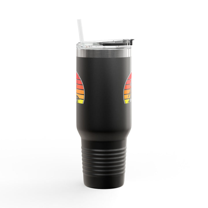 Sunset Adventure Insulated Travel Mug - 40oz, Perfect for Outdoor Enthusiasts, Road Trips, Camping, Gifts, Summer Fun