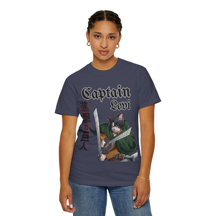 Captain Levi Anime Cat T-Shirt