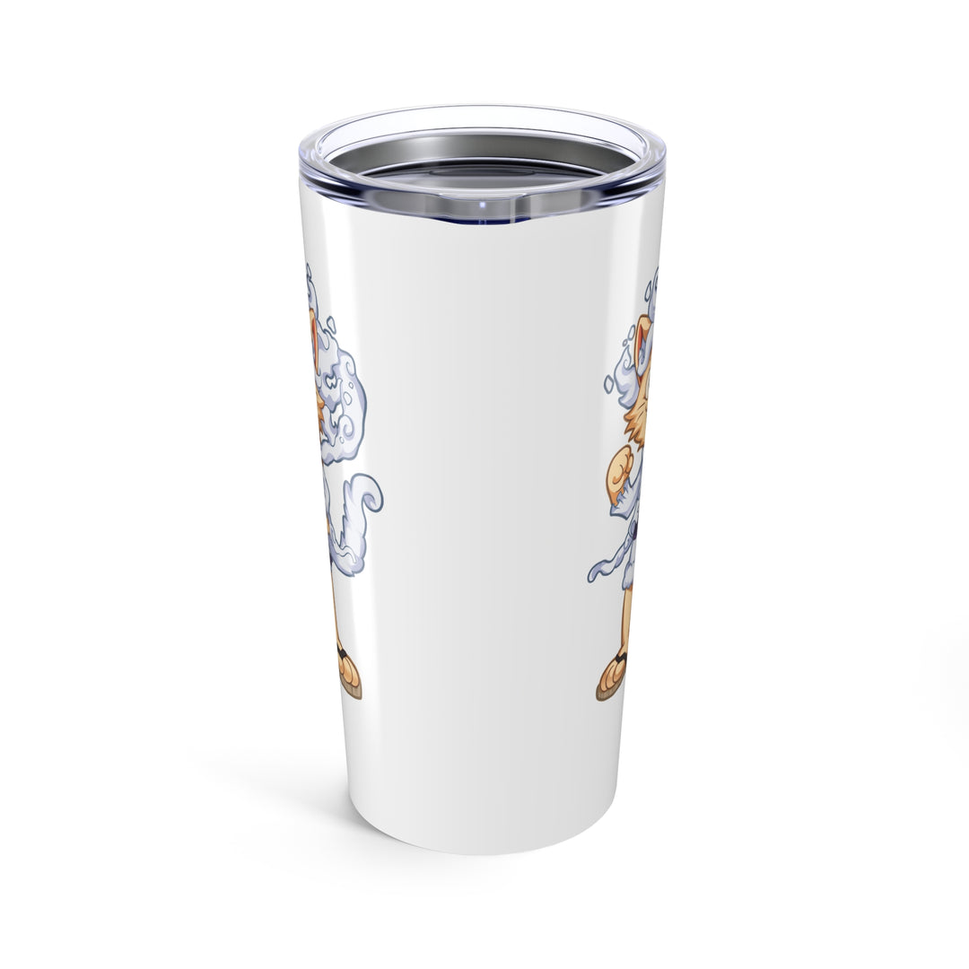 Whimsical Cat Tumbler, 20oz Travel Mug, Fun Pet Lover Drinkware, Cute Gift for Cat Owners, Unique Birthday Present