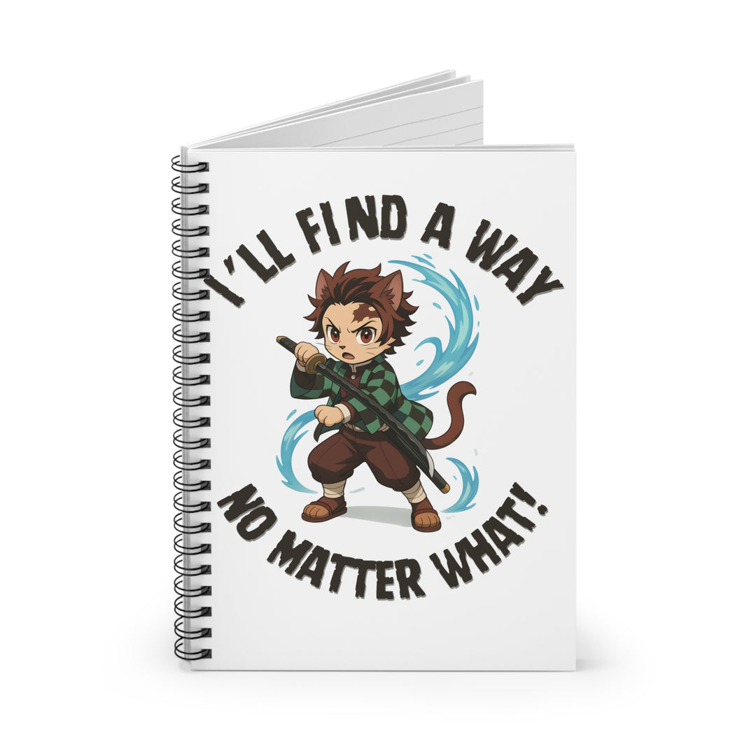Anime Inspiration Notebook - Motivational Spiral Journal, Perfect for Students, Gift for Creatives, School Supplies, Writing Journal