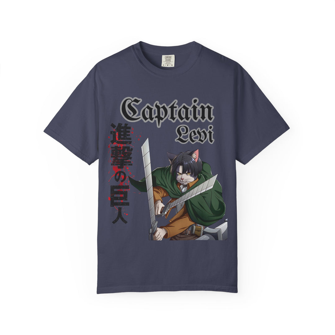 Captain Levi Anime Cat T-Shirt