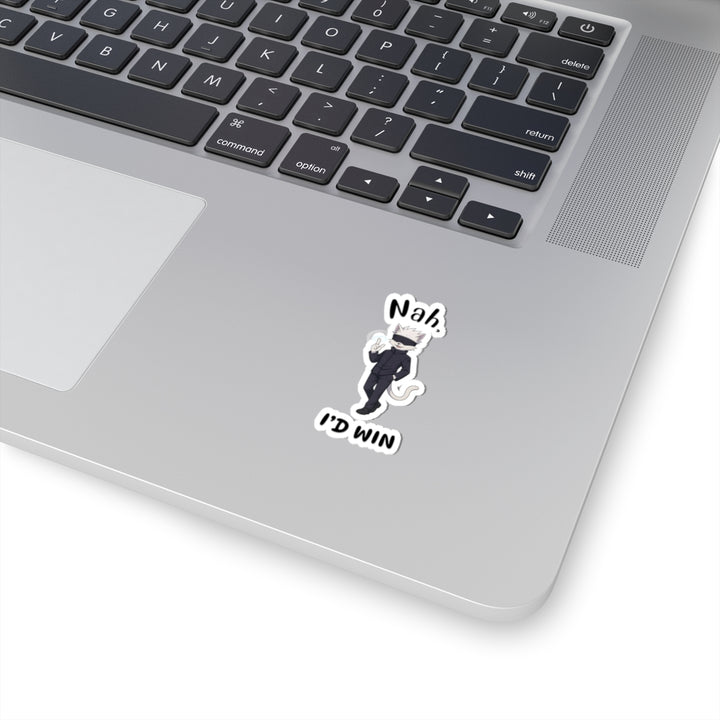 Cool Cat Quotes Kiss-Cut Stickers, Fun Laptop Decals, Whimsical Home Decor, Gift for Cat Lovers, Playful Sticker Collection