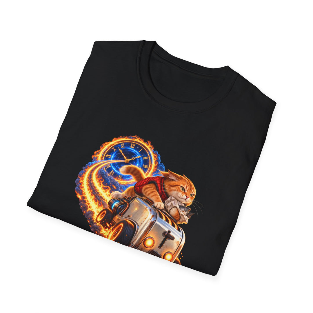Time Machine Food Run Cat T-Shirt
