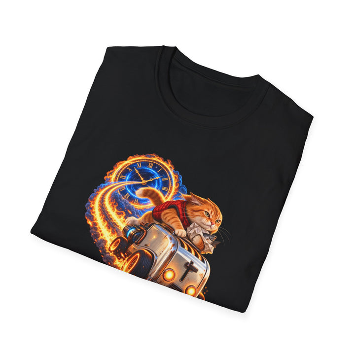 Time Machine Food Run Cat T-Shirt