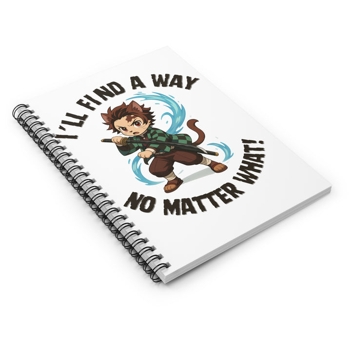 Anime Inspiration Notebook - Motivational Spiral Journal, Perfect for Students, Gift for Creatives, School Supplies, Writing Journal