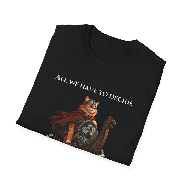Viking Fish Voyage Cat T-Shirt