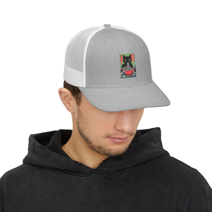 Cat-Themed Snapback Trucker Cap, Perfect for Pet Lovers, Unique Gift for Cat Owners, Summer Style Hat, Fun Accessory for Outdoor Events