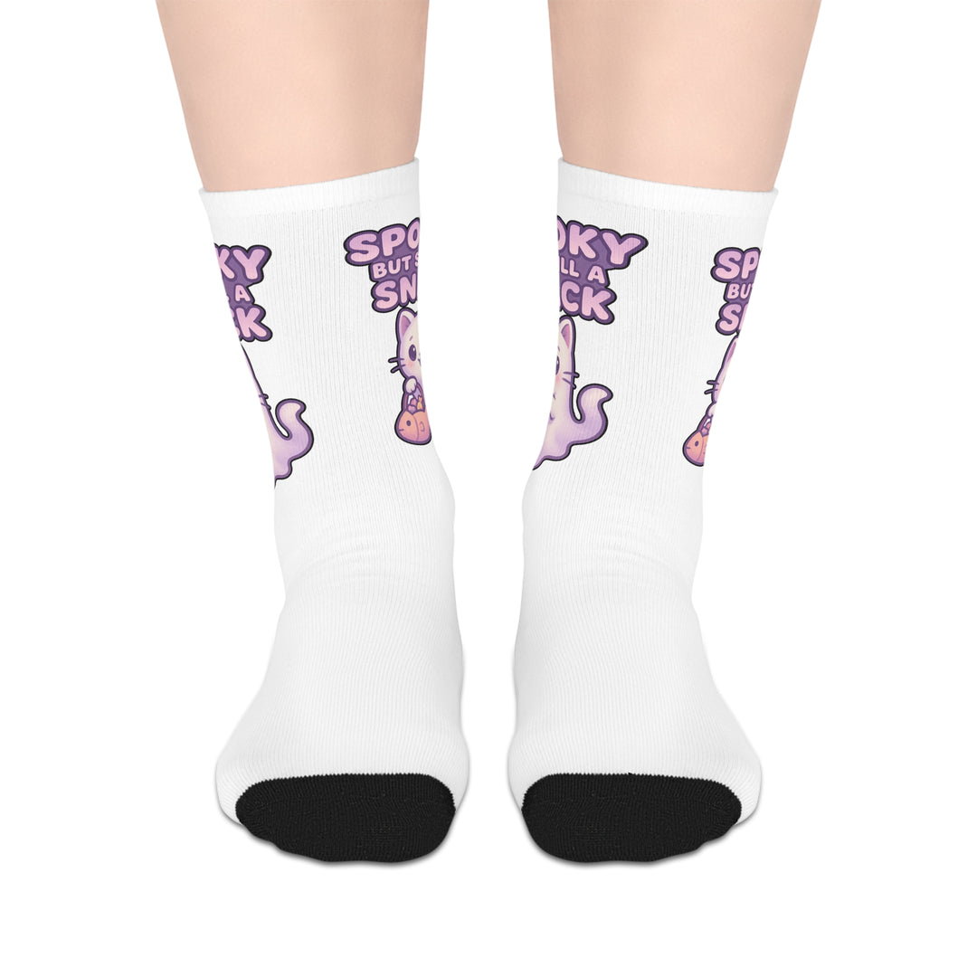 Spooky Cat Snack Socks