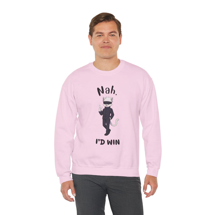 Cool Cat Sweatshirt, Funny Sweatshirt, Gift for Cat Lovers, Casual Outfit, Unisex Crewneck Sweatshirt, Unique Design