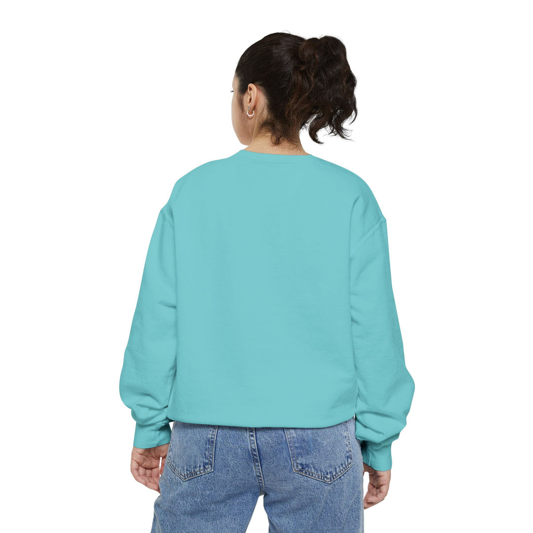 Cute Cat Character Sweatshirt Featuring a Whimsical Feline in a Cheerful Anime Inspired Pose for Fans of Unique Graphics Animal Lover Apparel Fun Fashion Casual Wear