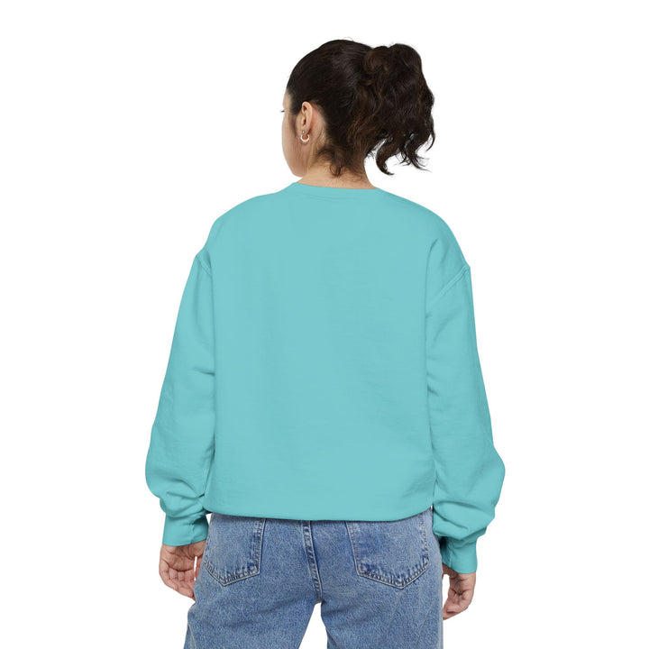 Cute Cat Character Sweatshirt Featuring a Whimsical Feline in a Cheerful Anime Inspired Pose for Fans of Unique Graphics Animal Lover Apparel Fun Fashion Casual Wear