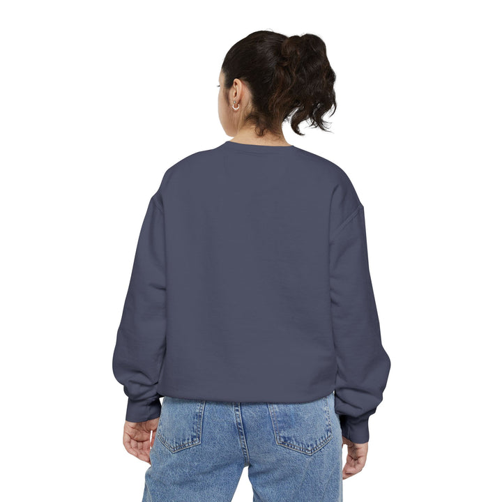 Cute Cat Character Sweatshirt Featuring a Whimsical Feline in a Cheerful Anime Inspired Pose for Fans of Unique Graphics Animal Lover Apparel Fun Fashion Casual Wear