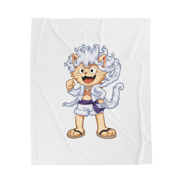Luffy Cat Plush Blanket