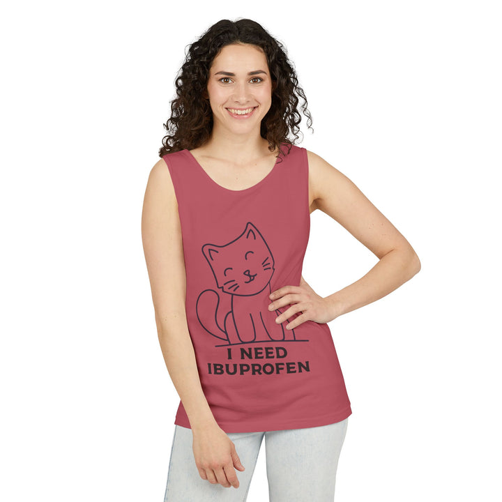 Funny Cat Tank Top, Summer Tee, Gifts for Cat Lovers, Cute Animal Apparel, Relaxing Casual Wear, Women's Funny Shirt