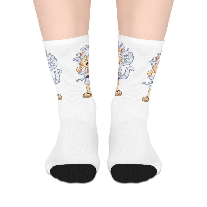 Luffy Cat Mid-length Socks