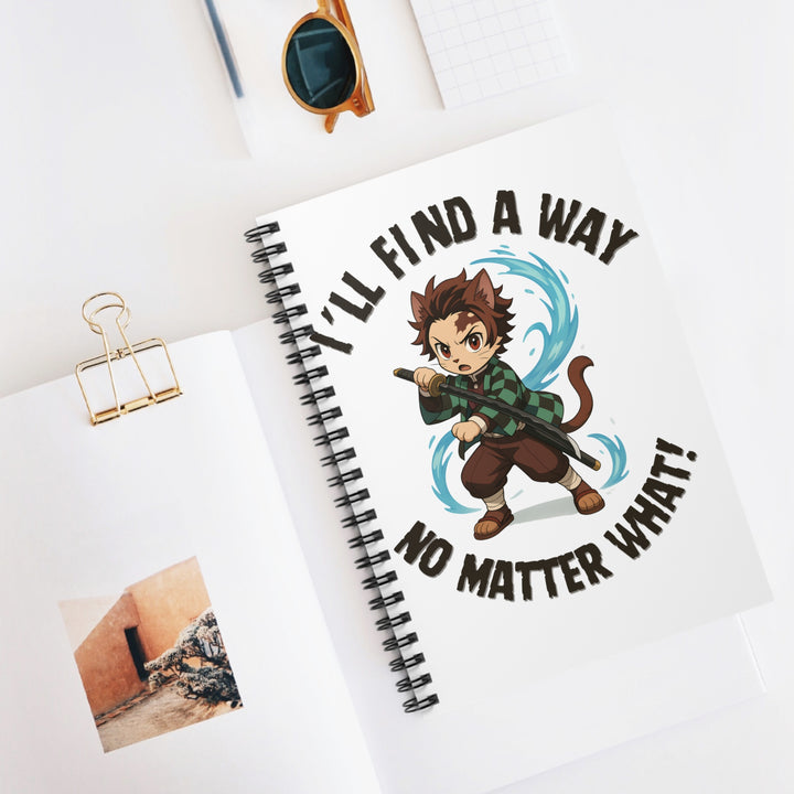 Anime Inspiration Notebook - Motivational Spiral Journal, Perfect for Students, Gift for Creatives, School Supplies, Writing Journal