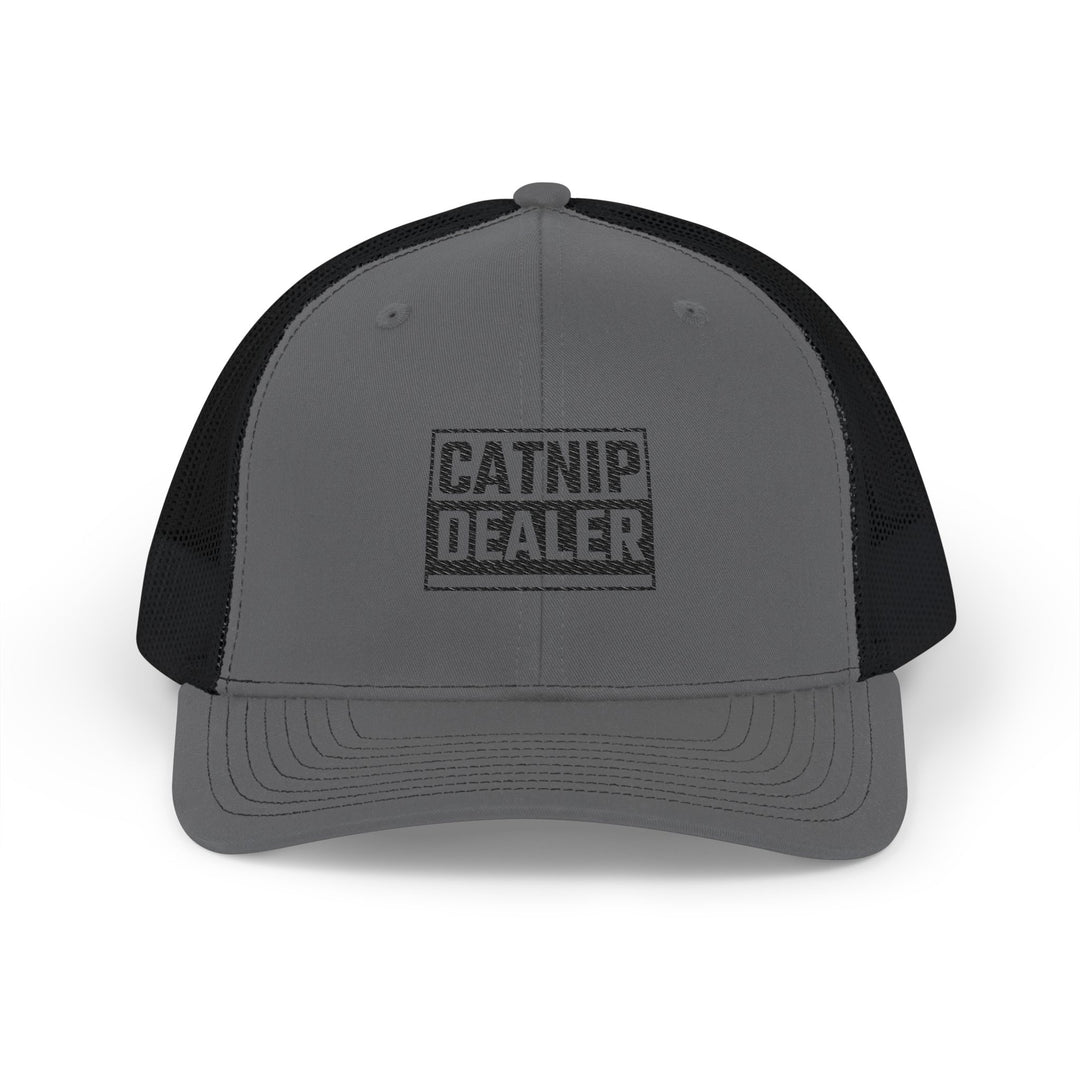 Catnip Dealer Snapback Cap, Funny Pet Lover Gift, Trucker Hat for Cat Owners, Unique Cat Themed Accessory, Stylish Streetwear