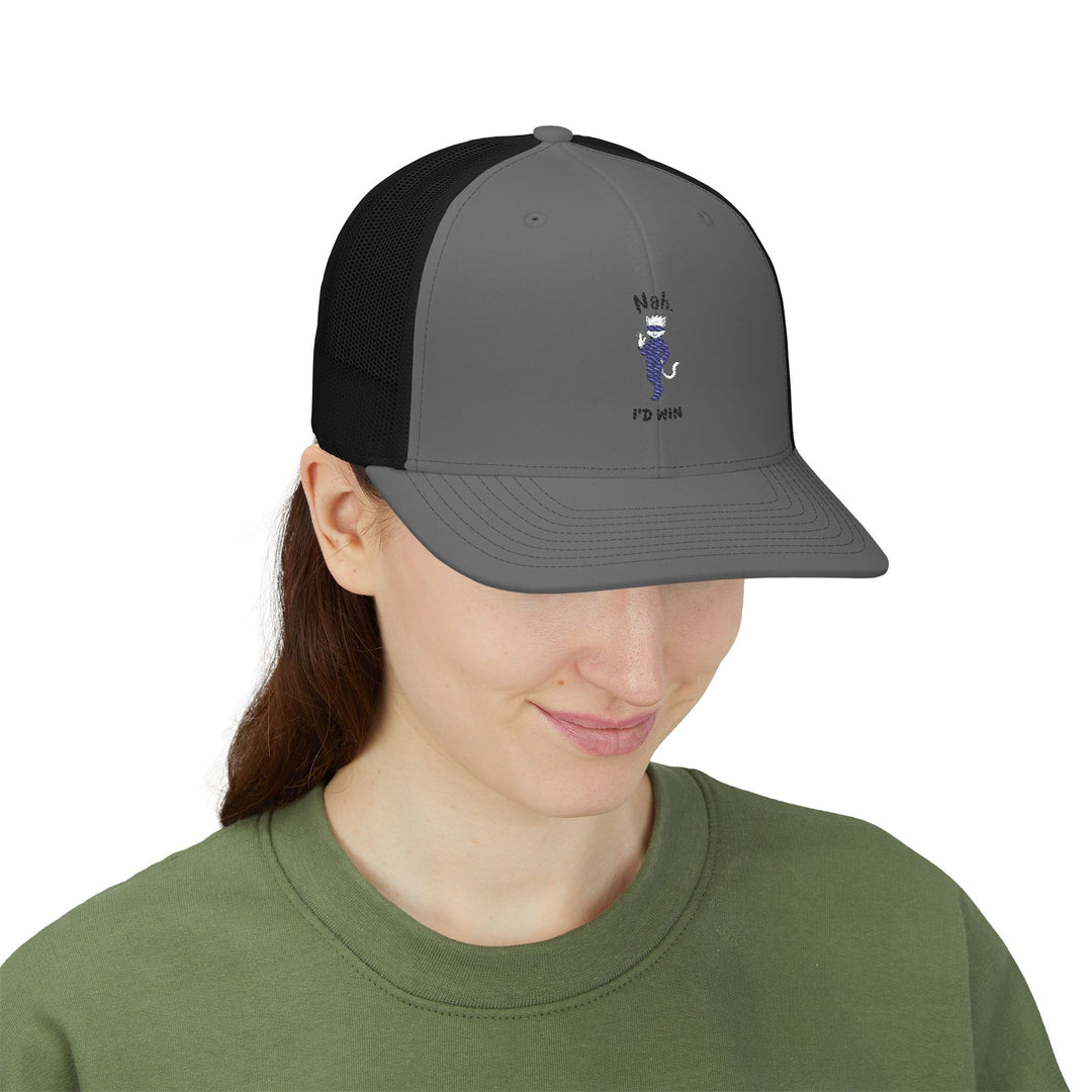 Embroidered Snapback Trucker Cap - Casual Cool Hats for Outdoor Fun, Summer Activities, Gifts, Baseball, Festivals