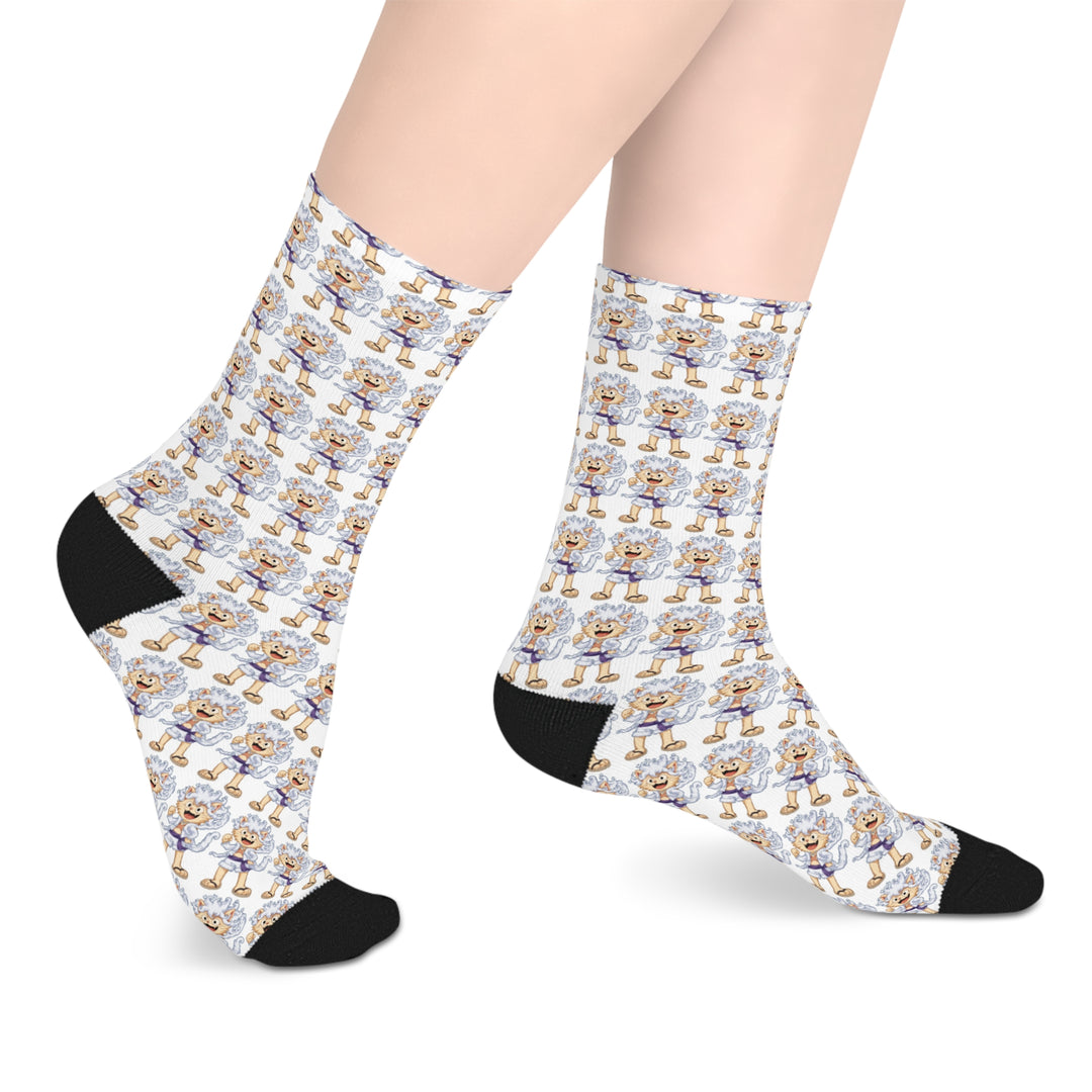 Luffy Cat Mid-Length Socks