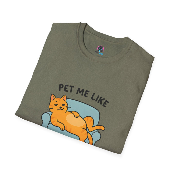 Pet Me Funny French Cat T-Shirt