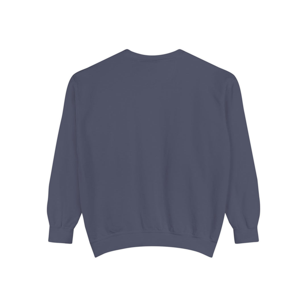 Cute Cat Character Sweatshirt Featuring a Whimsical Feline in a Cheerful Anime Inspired Pose for Fans of Unique Graphics Animal Lover Apparel Fun Fashion Casual Wear