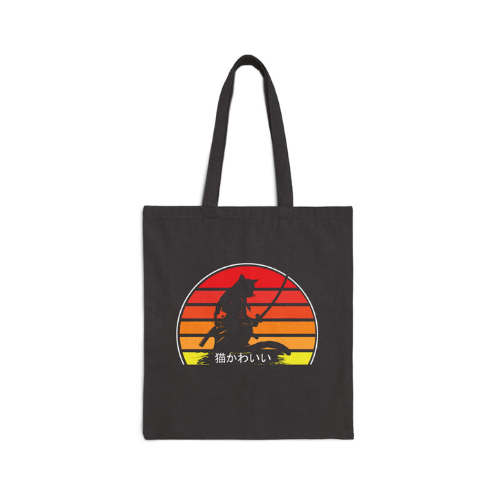 Retro Sunset Wolf Tote Bag, Eco-Friendly Shopping Bag, Gift for Animal Lovers, Beach Bag, Canvas Grocery Tote