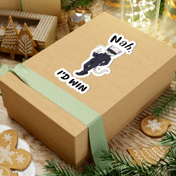 Cool Cat Quotes Kiss-Cut Stickers, Fun Laptop Decals, Whimsical Home Decor, Gift for Cat Lovers, Playful Sticker Collection