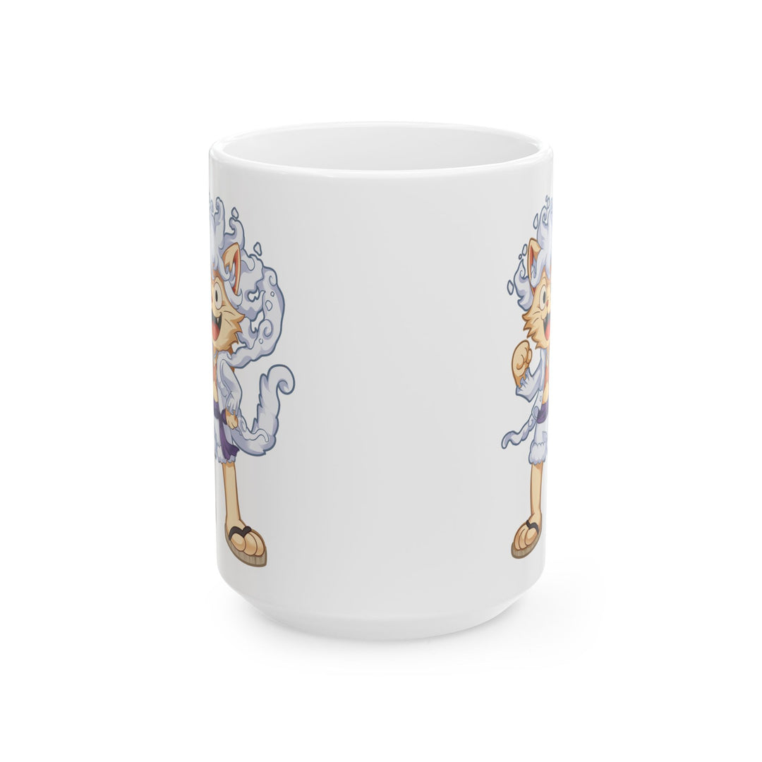Whimsical Cat Ceramic Mug - Perfect Gift for Cat Lovers, Fun Mug for Coffee, Tea Lover's Gift, Home Decor, Cute Cat Art