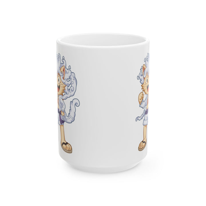 Whimsical Cat Ceramic Mug - Perfect Gift for Cat Lovers, Fun Mug for Coffee, Tea Lover's Gift, Home Decor, Cute Cat Art