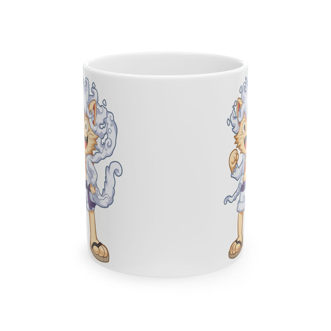 Whimsical Cat Ceramic Mug - Perfect Gift for Cat Lovers, Fun Mug for Coffee, Tea Lover's Gift, Home Decor, Cute Cat Art