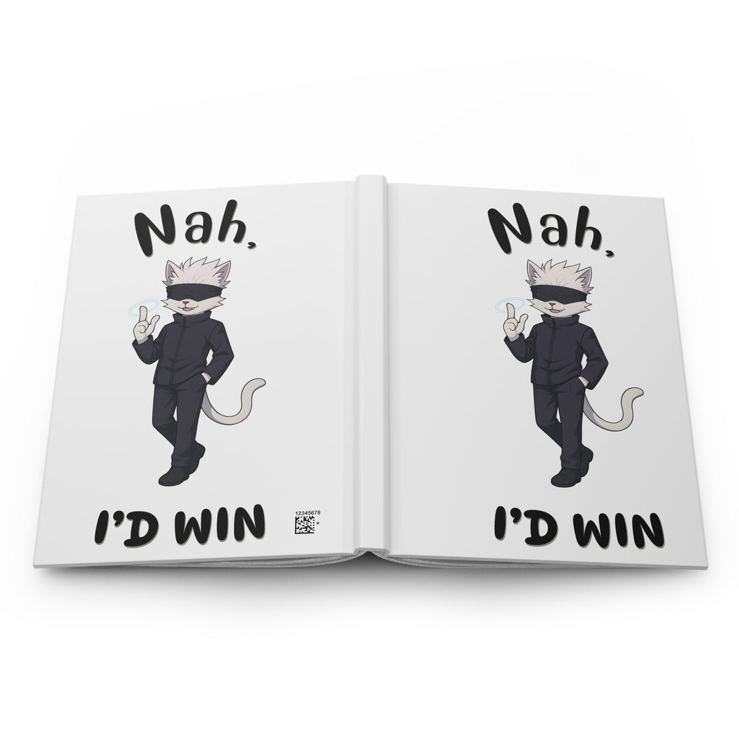 Playful Cat Hardcover Journal - Gift for Cat Lovers, Writing Notebook, Cute Journal, Fun Cat Design, Creative Planner
