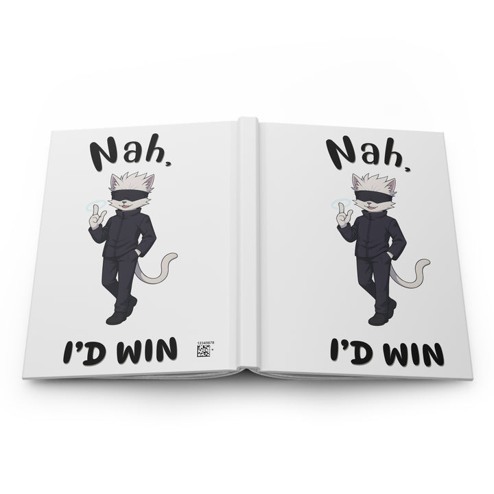 Playful Cat Hardcover Journal - Gift for Cat Lovers, Writing Notebook, Cute Journal, Fun Cat Design, Creative Planner