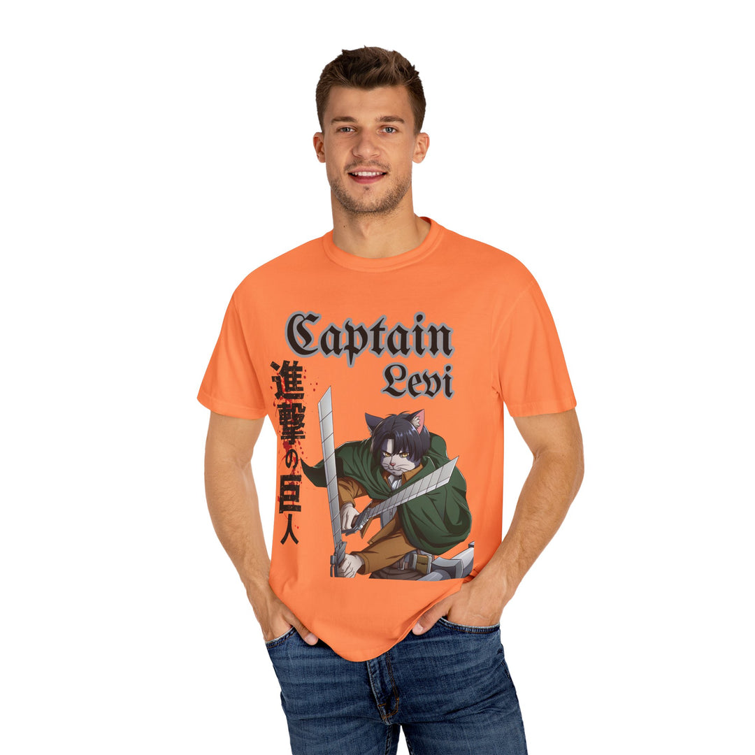Captain Levi Anime Cat T-Shirt