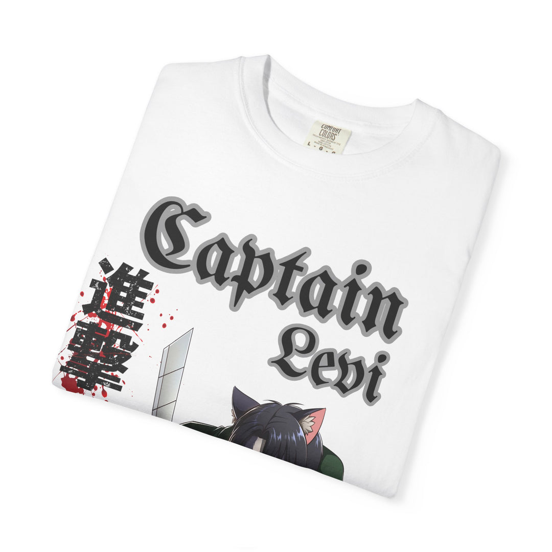 Captain Levi Anime Cat T-Shirt