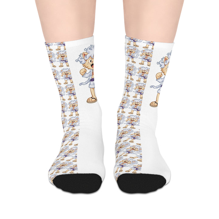 Luffy Cat Mid-Length Socks