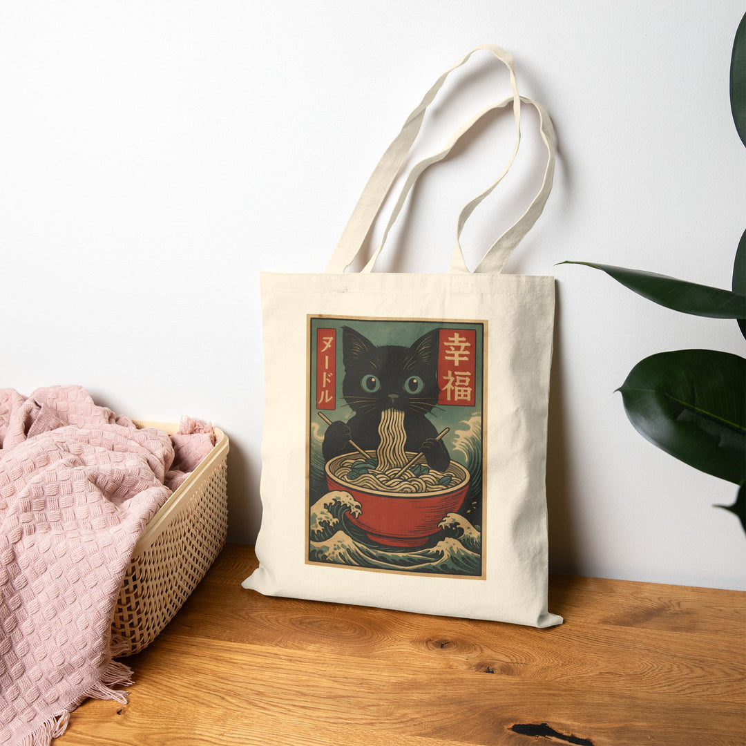 Kawaii Cat Tote Bag, Cute Cotton Canvas, Eco-Friendly Shopping Bag, Gift for Cat Lovers, Artsy Market Bag, Perfect for Everyday Use, [...]