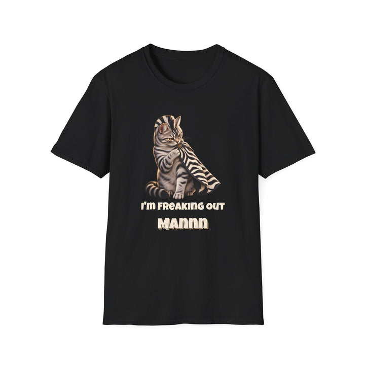 Zebra Identity Crisis Cat T-Shirt