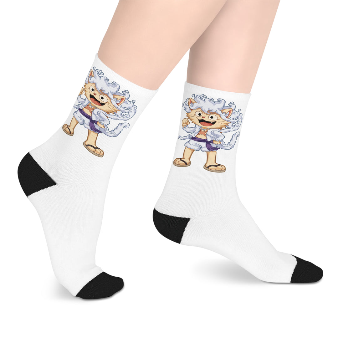 Luffy Cat Mid-length Socks