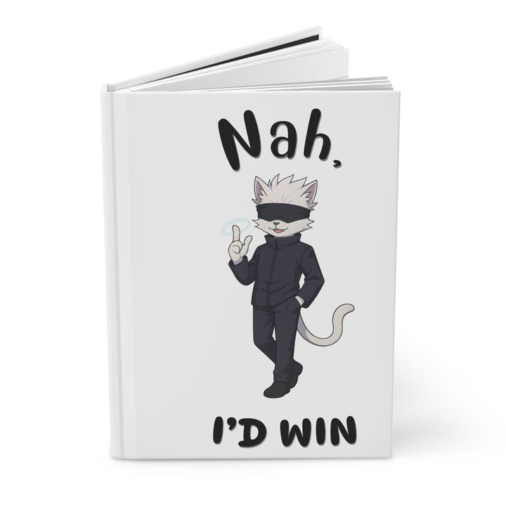 Playful Cat Hardcover Journal - Gift for Cat Lovers, Writing Notebook, Cute Journal, Fun Cat Design, Creative Planner