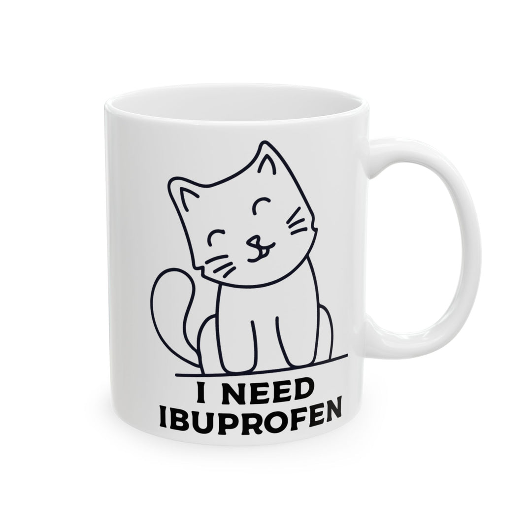 Funny Cat Ceramic Coffee Mug - 11oz & 15oz, Gift for Pet Lovers, Humorous Mug, Cute Cat Lover Decor, Perfect Birthday Present